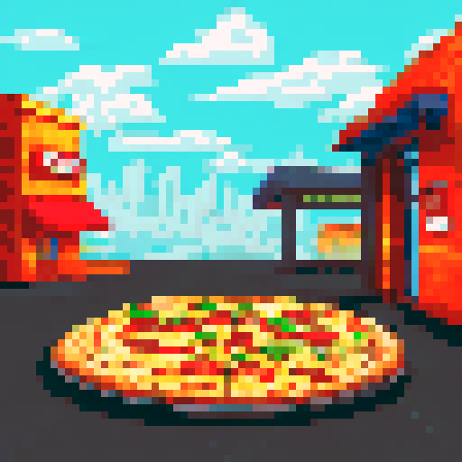 inside of a pizza shop