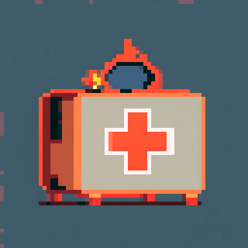 cozy living room with a roaring fireplace, vintage furniture, warm earthy tones, and charming pixelated details