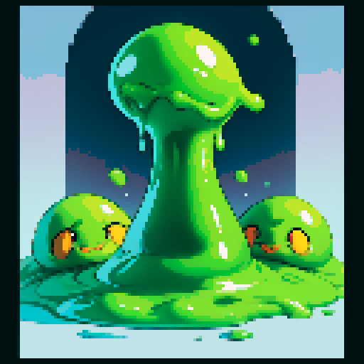 Slime card border, slime frame