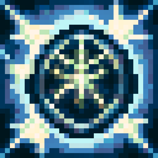 octagram star, greyscale, game icon, 32x32 pixel art, sRGB, skill art, close up, portrait