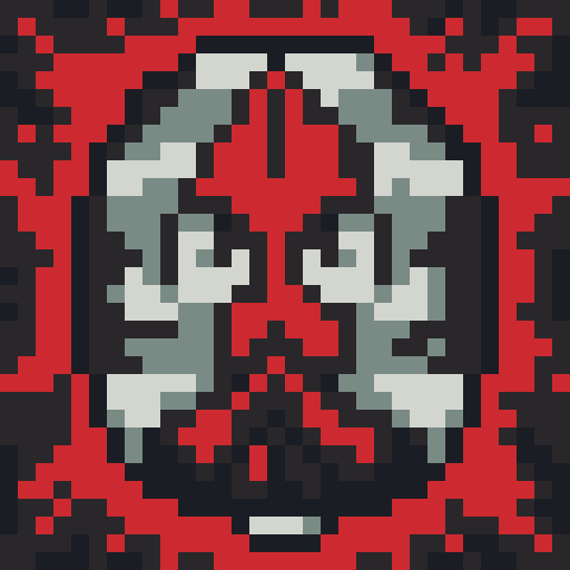 Grim vampire hunter's skill icons: Dash - swift movement with motion blur, Stealth - shadowy figure with glowing red eyes, Backstab - dagger piercing through the darkness, Poison - bubbling vial emitting green mist, Sword - gleaming blade with bloodstains, all in a 32x32 pixel art style resembling game icons with borders, with a close-up portrait and the color palette of bone, black, and red accents from the custom palette