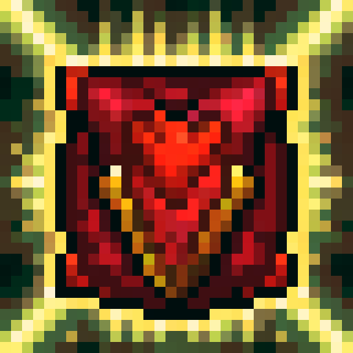 simple, red ruby gem, game icon, 32x32 pixel art, sRGB, skill art, close up, portrait