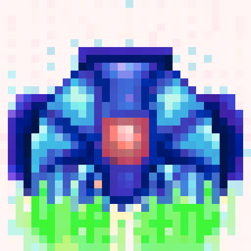 galaxy-themed, vibrant colors, neon lights, celestial objects, swirling patterns, pixelated, retro style, 32x32 pixels, sRGB colorspace, skillful brushwork, close-up perspective, intense gaze, dynamic composition, portrait format