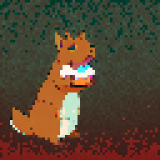 Capybara eating a marshmallow