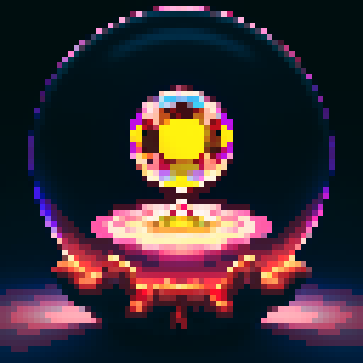 Close-up view of a crystal ball that witch is using to tell the fortuene of a cliente . The image should focus on the crystal ball with the witch's hands hovering over it, capturing the mystical light and reflections inside the ball as if the viewer is looking directly into it.