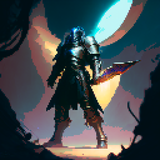 Male Paladin, adorned in large plate armor, emanating a godly aura, basked in the radiant sunlight, wielding a mighty mace, ready for battle in a fantasy Medieval RPG style