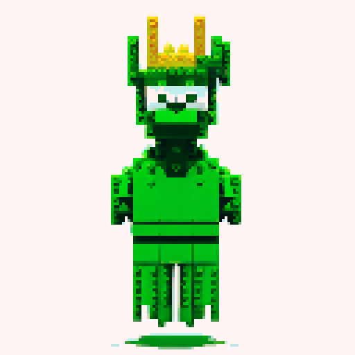Grinch pixel lego 
