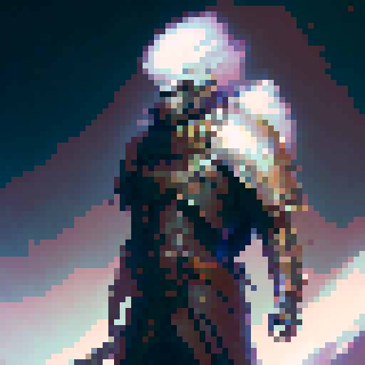 grim fantasy monster knight in armor