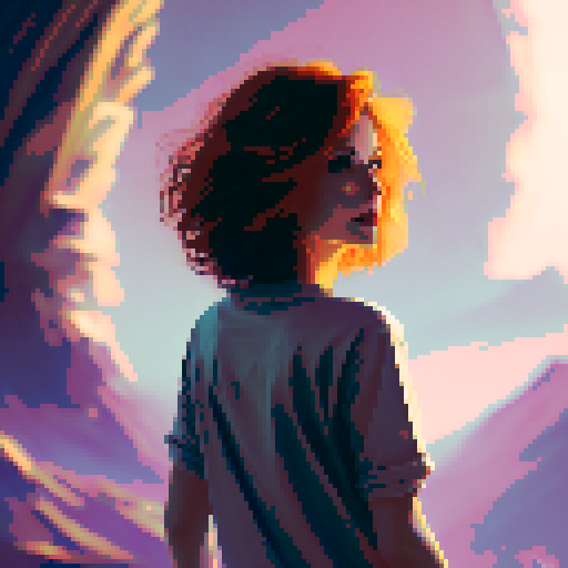 beautiful young woman, redhead, bobcut, strapless shirt, jeans, high heels, beach, smile