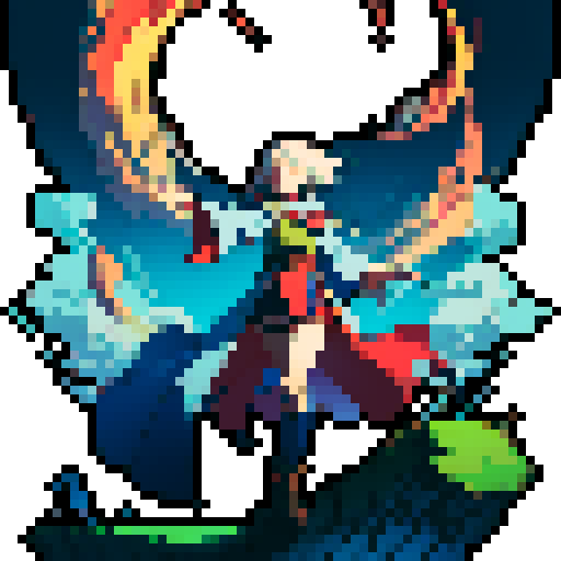 Full-body image of a wizard ready to fight