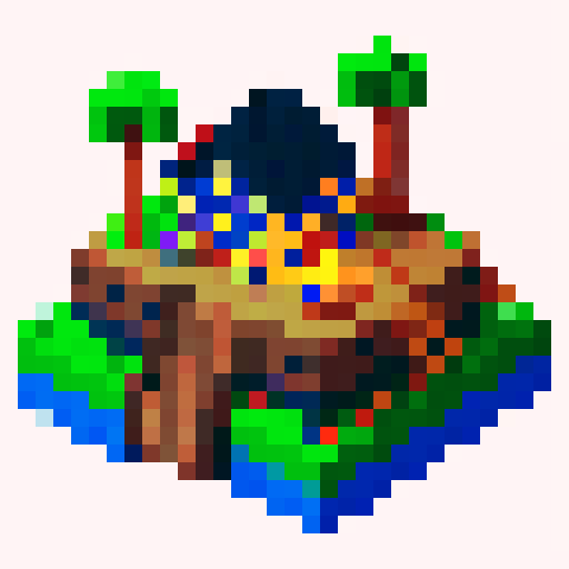 top-down mine building with one output on a side