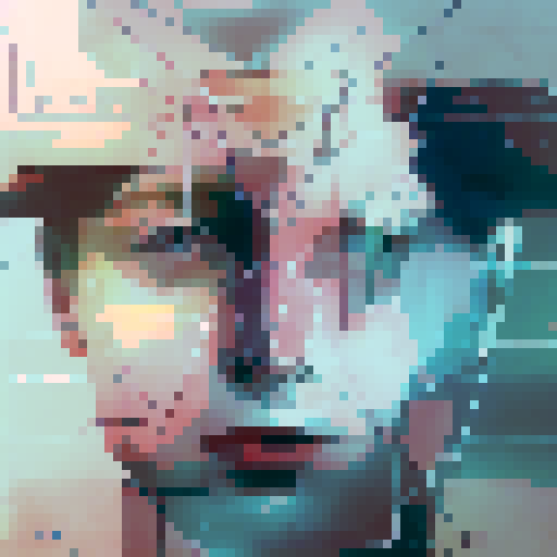 A sprawling metropolis, viewed through the monochromatic lens of a CCTV camera, capturing the unique features of passersby and feeding them into a facial recognition system