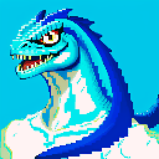 but the blue and white basilisk on the moon