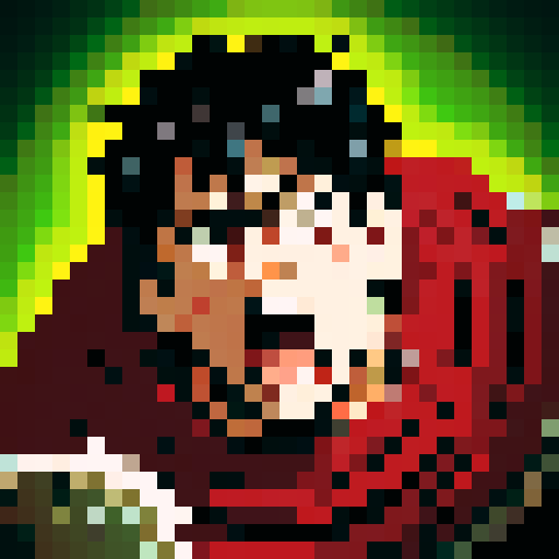 Guts from berserk doing a war cry