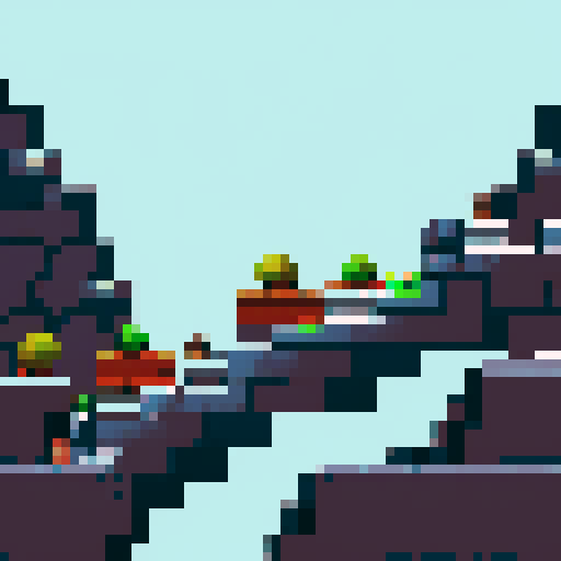 Grey rocky stones that are used to separate a game level