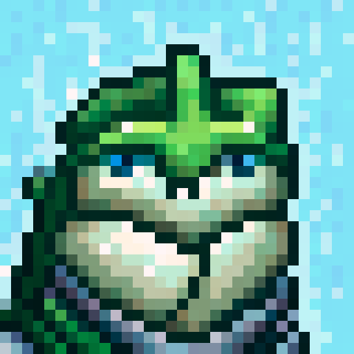 frog avatar, portrait, green, 