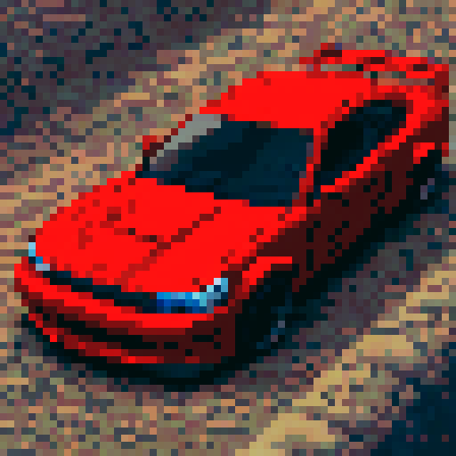 pixel car