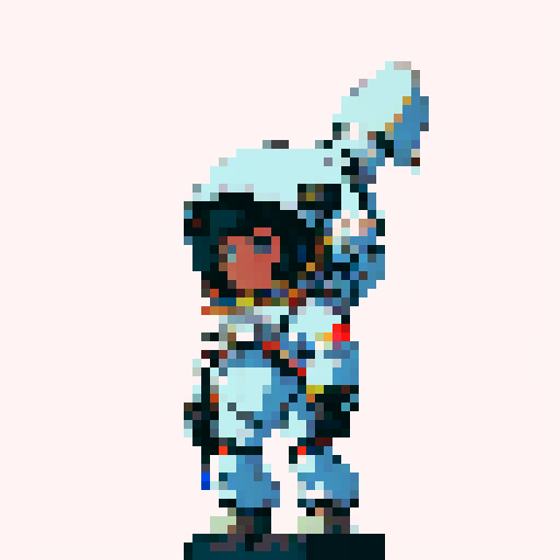 astronaut in an all black space suit