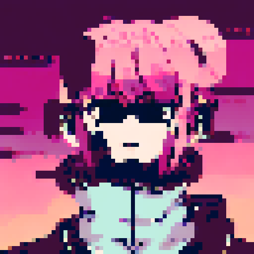 Cyberpunk hacker man