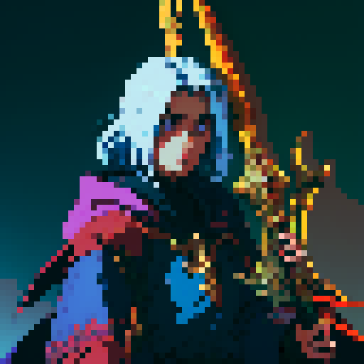 wizard character in the style of Diablo 2
