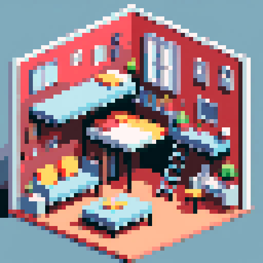 the inside of a 2d house with nothing inside but a background