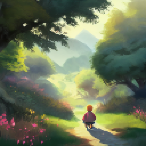 Sleeping boy, computer game, curious cat, twilight window - landscape portrait.