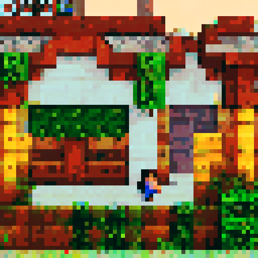 minecraft steve in 2d pixel art like in stardew walley sprite on white background for game
