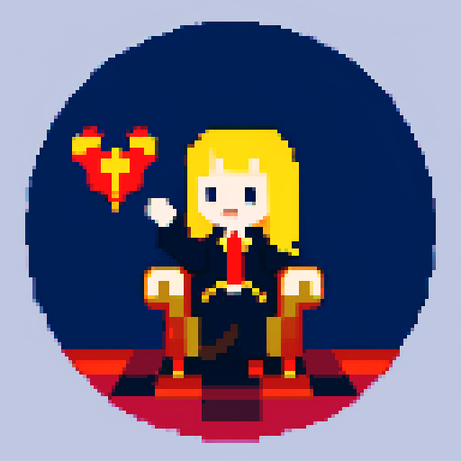 A vampire sitting on a throne in a castle