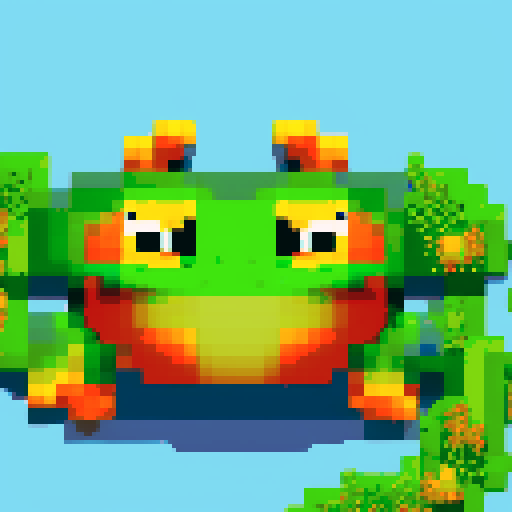 frog top down wiew
