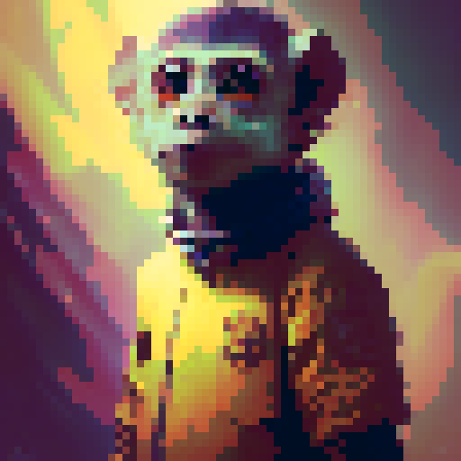 Monkey eating banana