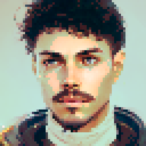 A person's face is overgrown with a beard and mustache, old age comes