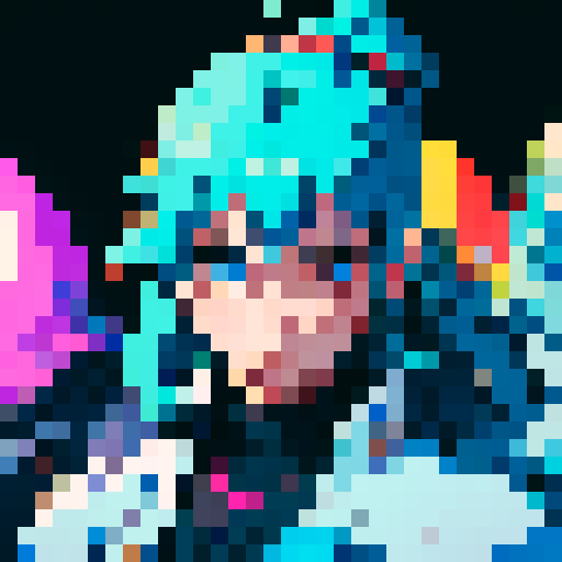 tiny 16x16 pixel art character, of a female sci fi space marines