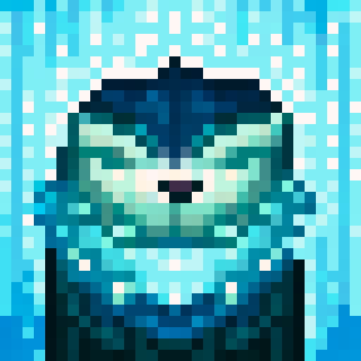 wolf avatar, portrait, glowing eyes