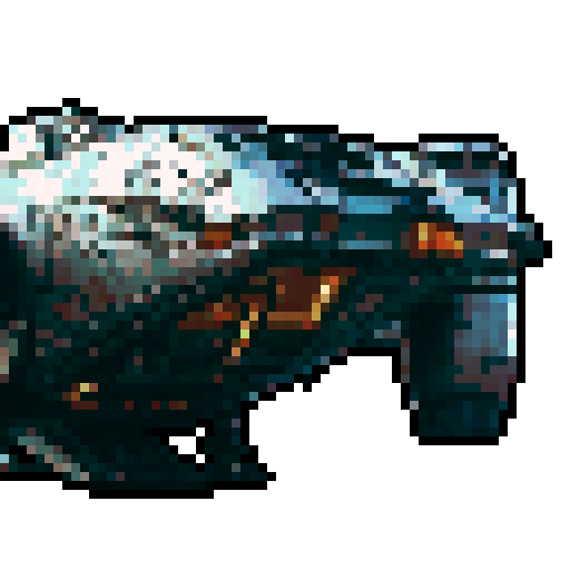 pixel art spaceship