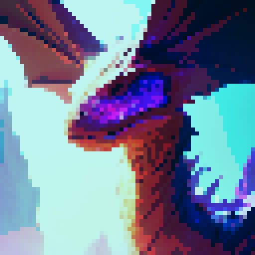 Colorful dragons lounging on sparkling crystals, rendered in a vivid and fantastical art style.