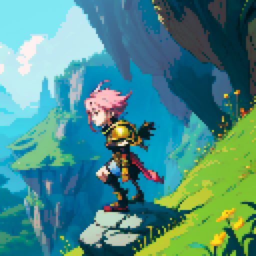 2d platformer art of whole character wearing skull armor rpg