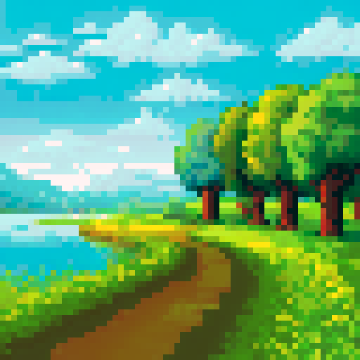 pastoral landscape, fields, noon