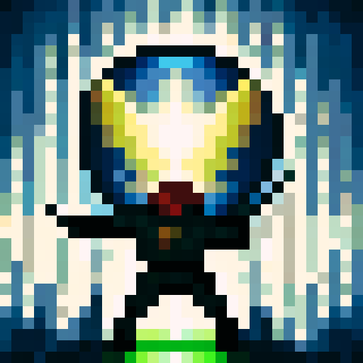 Standing ninja in Shadow, game icon, 32x32 pixel art, sRGB, skill art, close up, portrait, masked, stealthy, poised, katana-wielding, shuriken-dotted, meticulously detailed