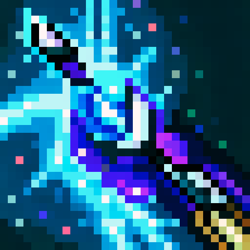 dagger with a purple poison dripping from its blade, game icon, 32x32 pixel art, sRGB, skill art, close up, portrait