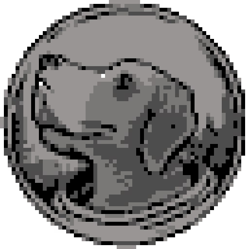 dog, astronaut costume, Dan Hipp style, Leonardo Davinci style, minimalist, black and white, hand-drawn, pixel art, sRGB