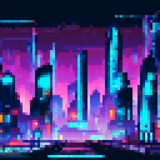 cyberpunk city view, neon-lit skyscrapers, bustling streets below, futuristic hover cars, towering holographic billboards, glitchy digital advertisements, smog-filled atmosphere, rain-soaked pavement, flickering streetlights, steam rising from sewer grates, reflective glass facades, glowing cybernetic implants, dark and gritty alleyways, towering megacorporation headquarters,