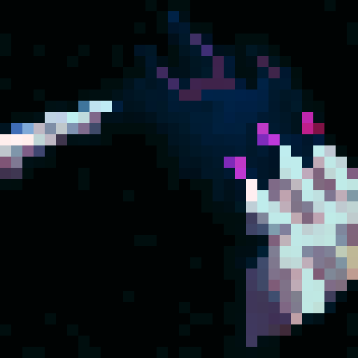 hand reaching towards screen, palm facing forward