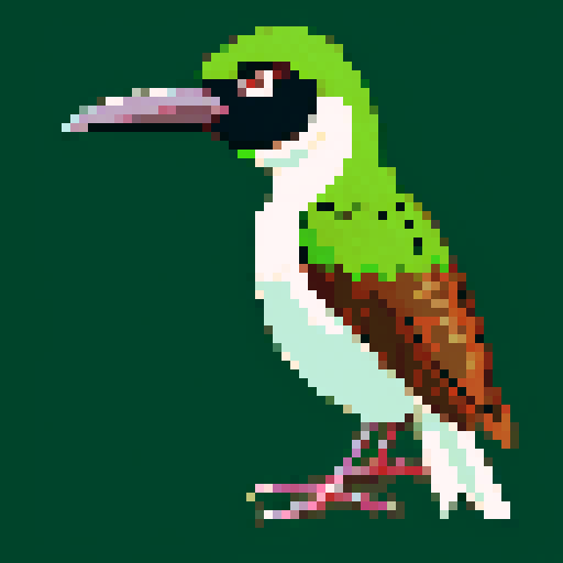New Zealand Bird with fan tail, dark green and brown.