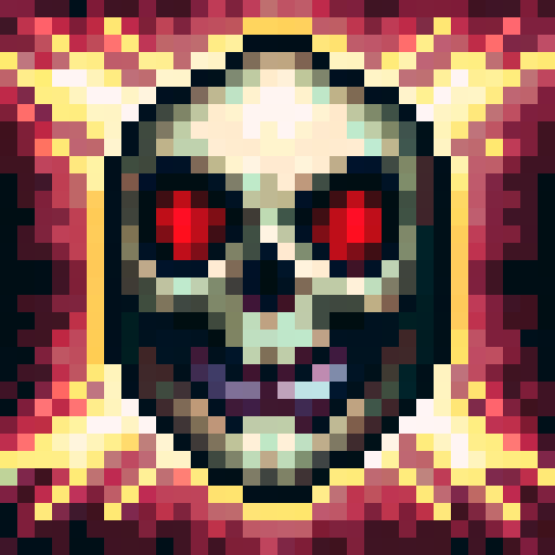 Death icon, skull and crossbones, evil vibe