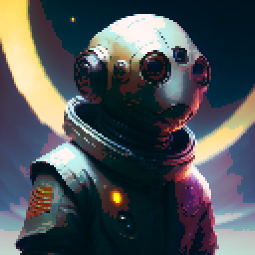 "Rusty robot, with glowing eyes, cartoonishly proportioned, full posture, front view, symmetrical, no background."