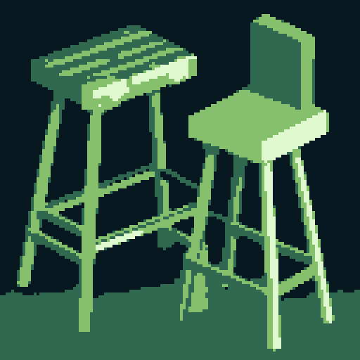 Bar stool from an Irish Tavern. Old