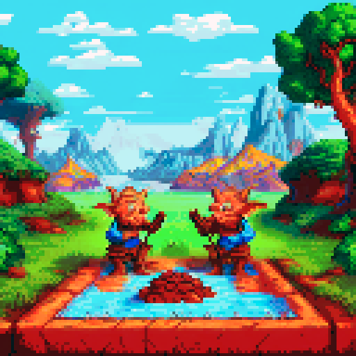 goblins at a halt roast a ham
