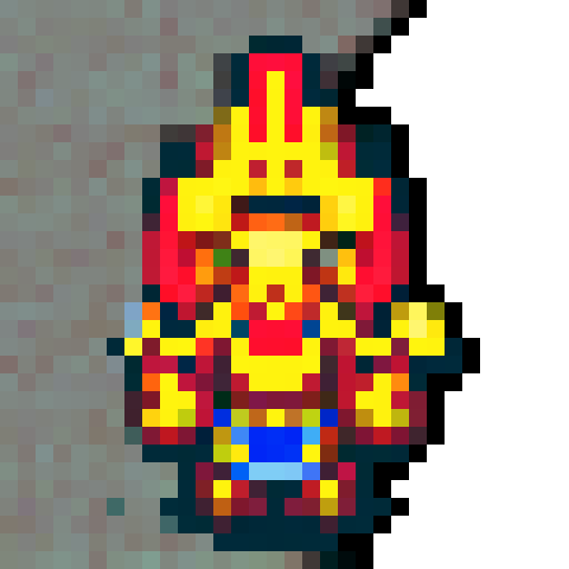 Paladin warrior, pixel art
