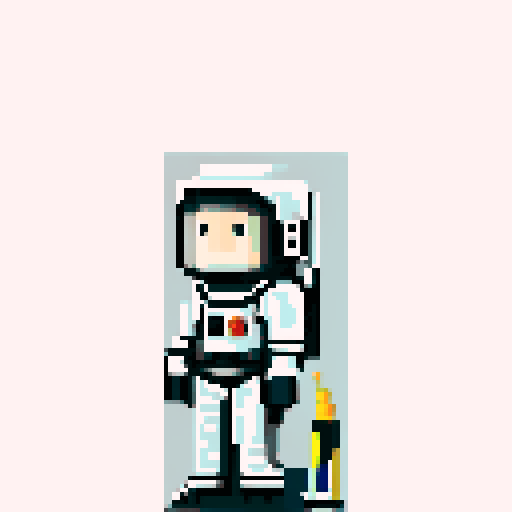 astronaut in an all black space suit