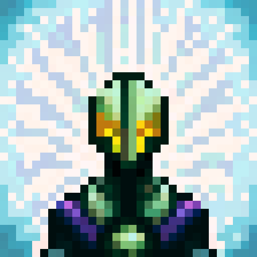 purple armor, game icon, 32x32 pixel art, sRGB, skill art, close up, portrait